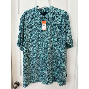 New men's button up Margaritaville tropical fish size XXL Resort wear Travel